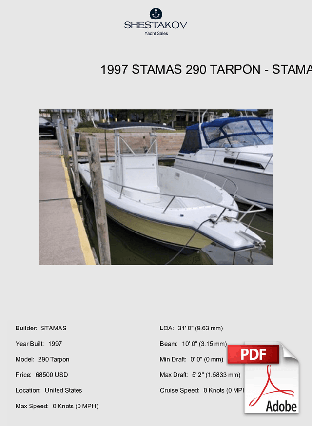 1997 Stamas 290 Tarpon - 290 Tarpon - 1997