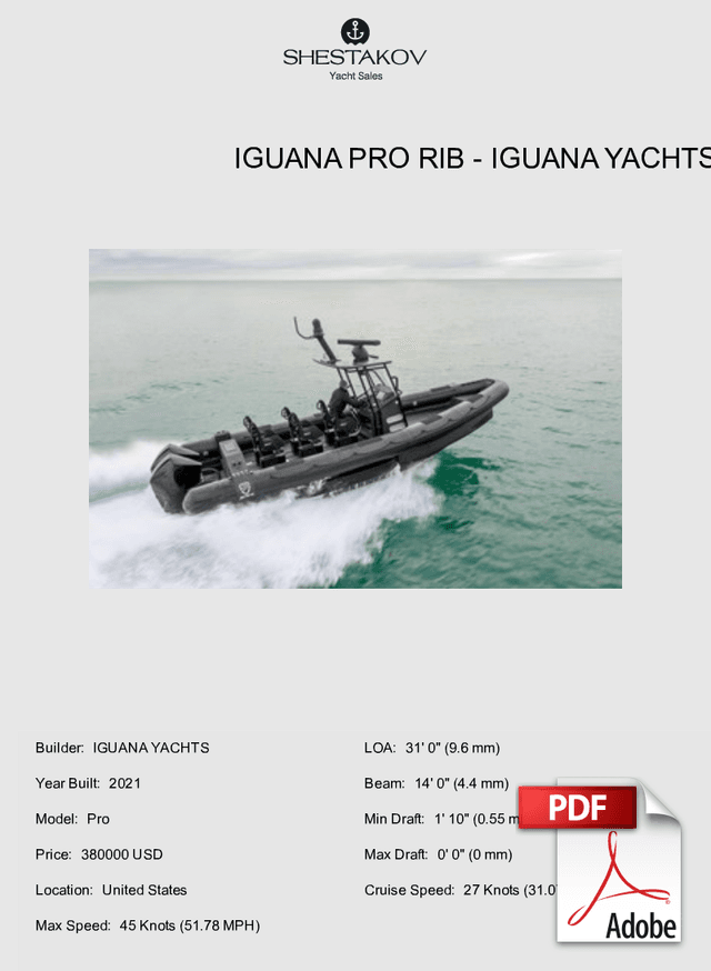 Iguana Pro RIB - Pro - 2021