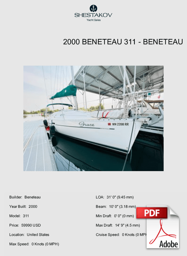 2000 Beneteau 311 - 311 - 2000