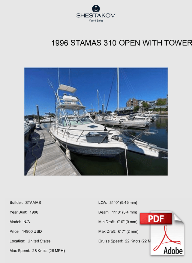 1996 Stamas 310 Open with Tower - N/A - 1996