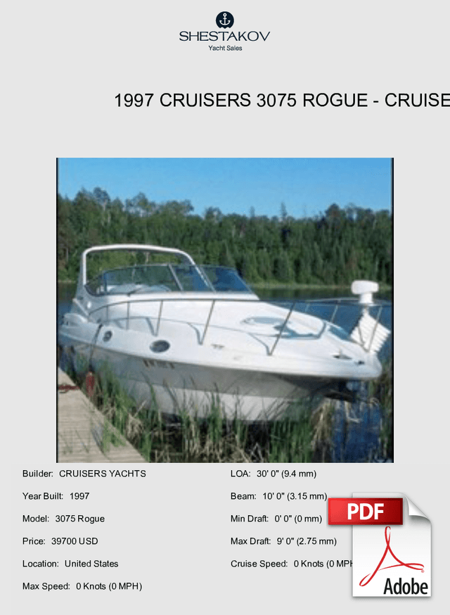 1997 Cruisers 3075 Rogue - 3075 Rogue - 1997