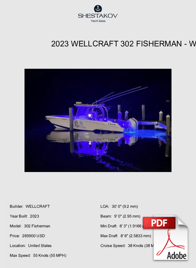 2023 Wellcraft 302 Fisherman - 302 Fisherman - 2023