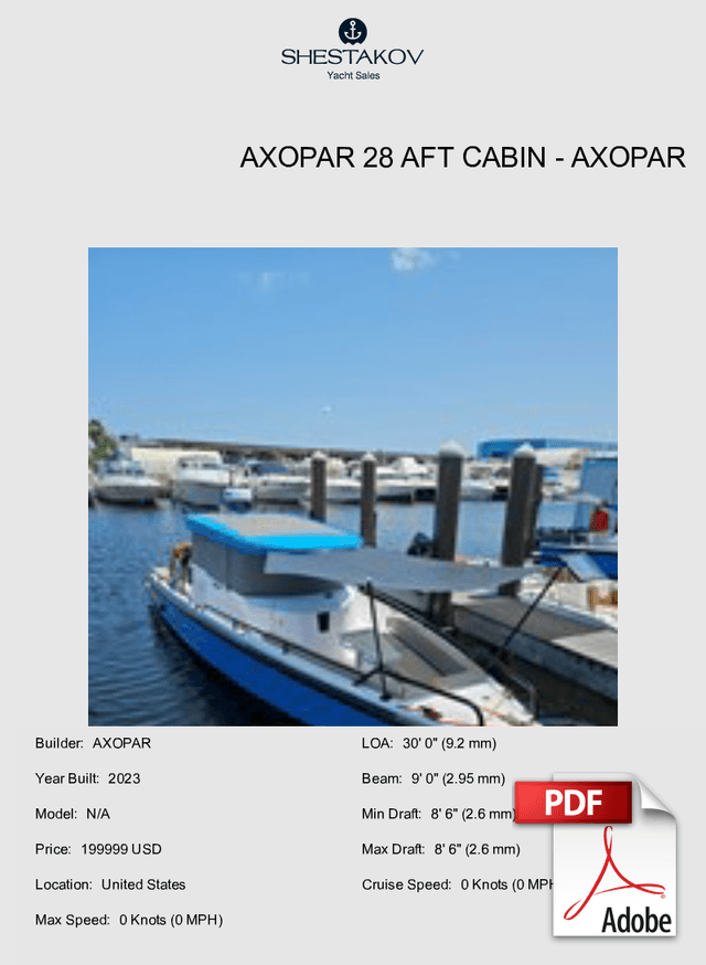 AXOPAR 28 AFT CABIN - N/A - 2023