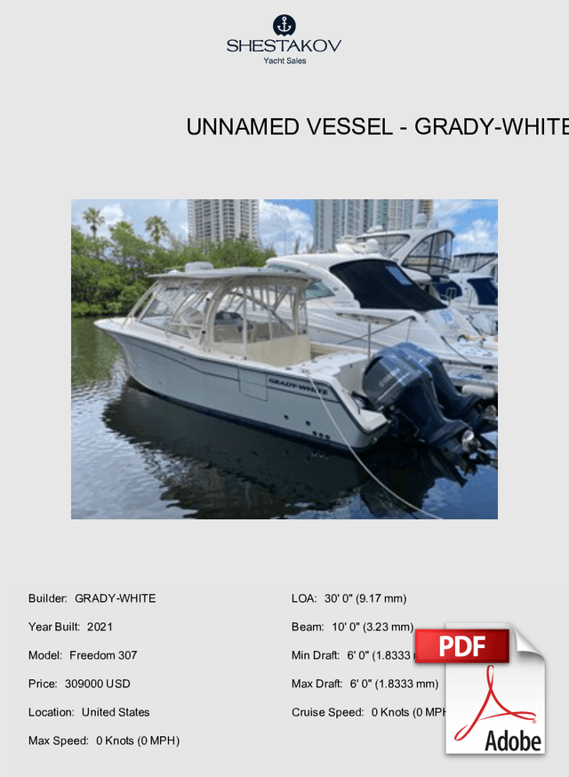 Unnamed Vessel - Freedom 307 - 2021