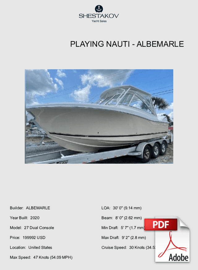 Playing Nauti - 27 Dual Console - 2020