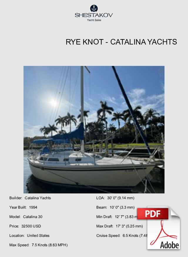 Rye Knot - Catalina 30 - 1994