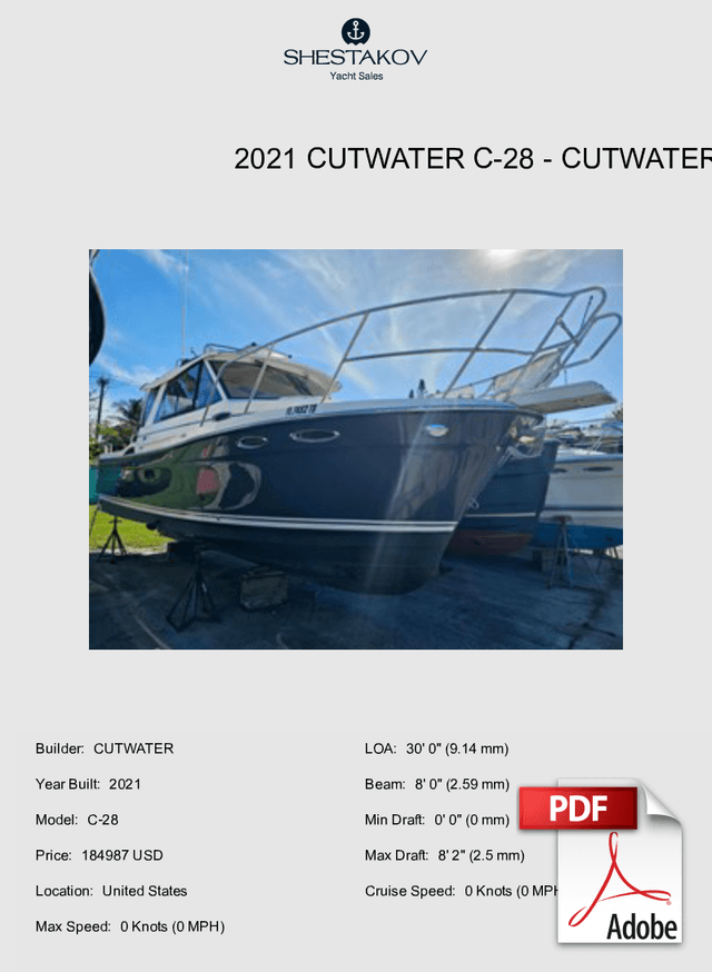 2021 Cutwater C-28 - C-28 - 2021