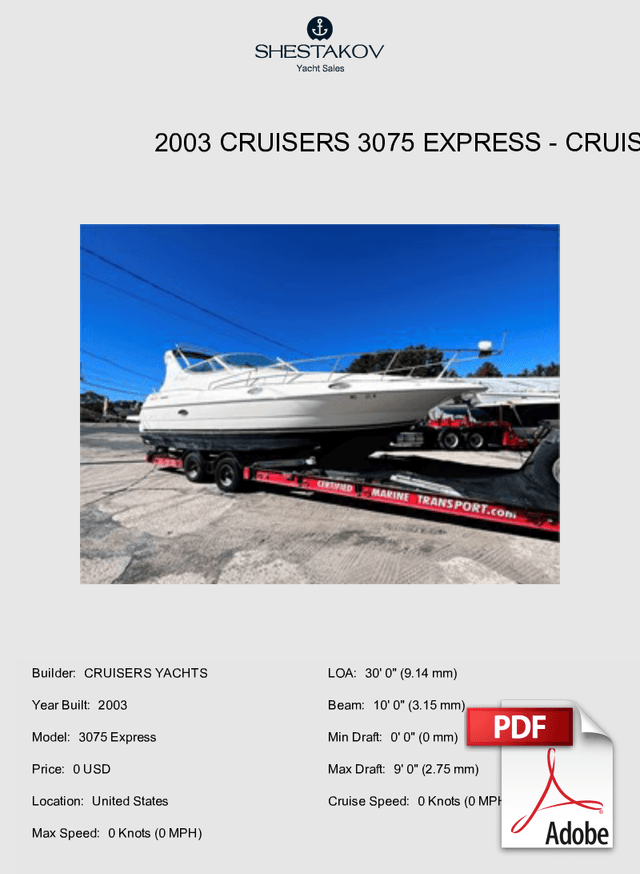 2003 Cruisers 3075 Express - 3075 Express - 2003