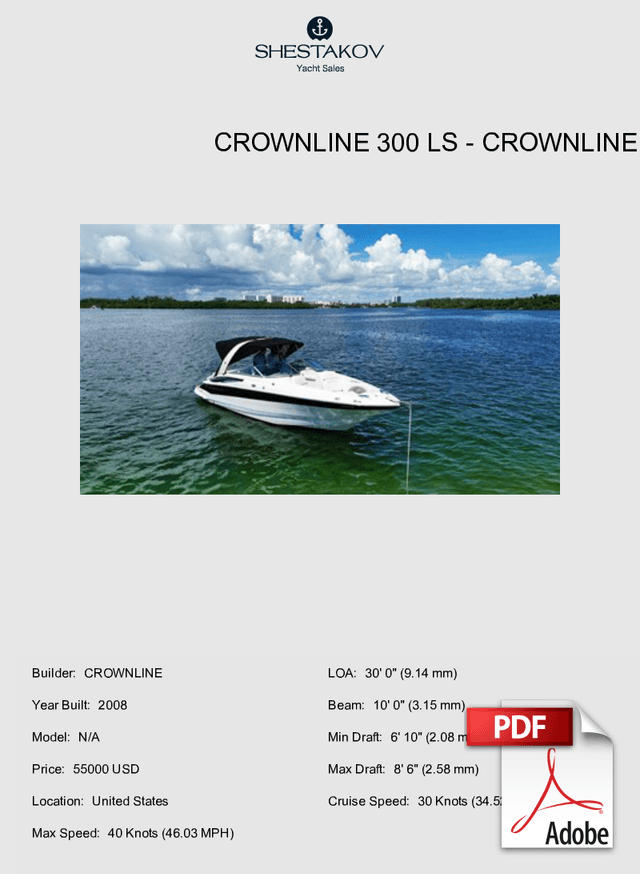 CROWNLINE 300 LS - N/A - 2008