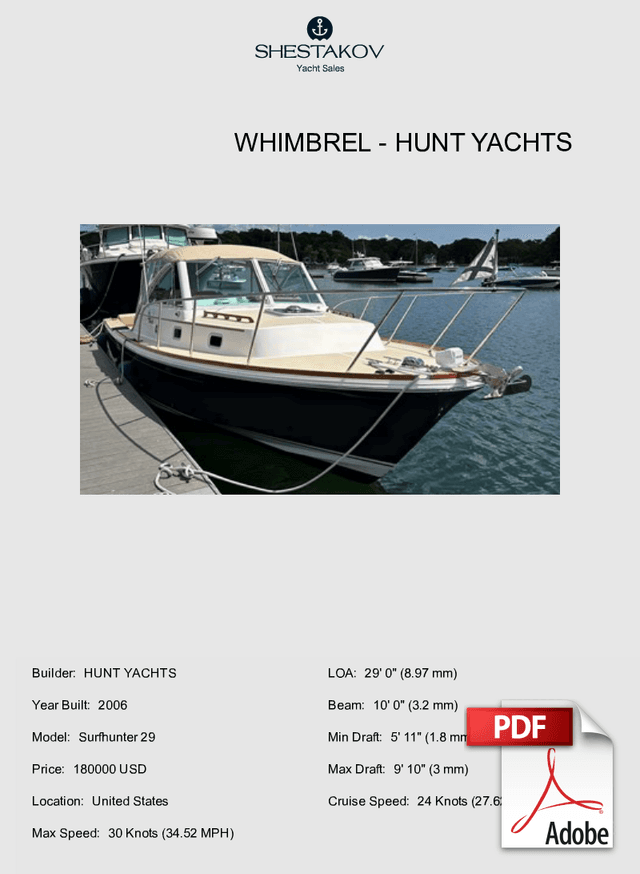 WHIMBREL - Surfhunter 29 - 2006