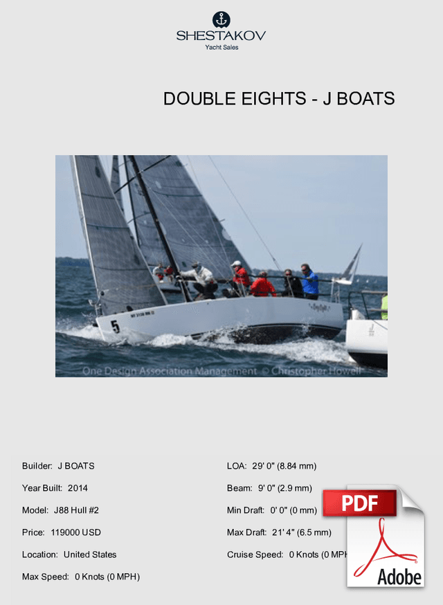 Double Eights - J88 Hull #2 - 2014