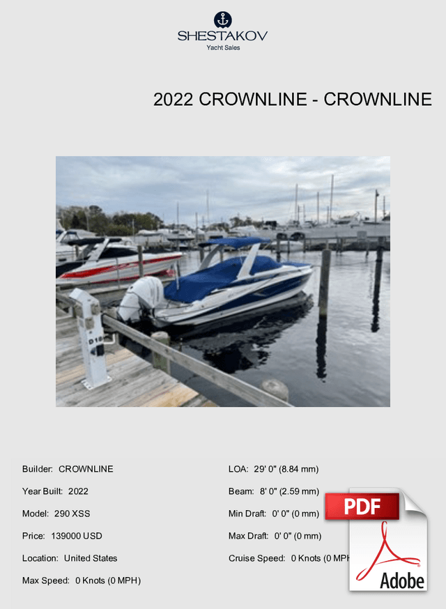 2022 Crownline - 290 XSS - 2022