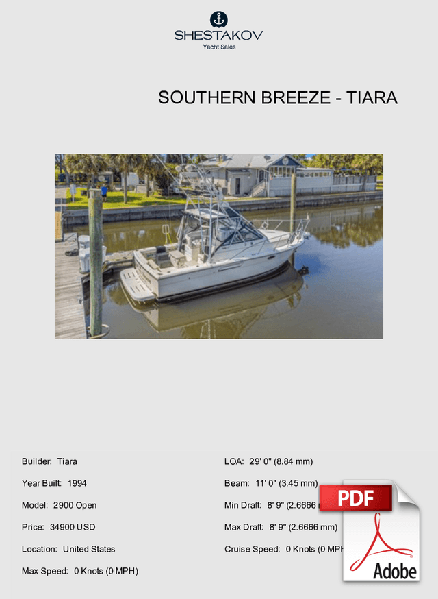 Southern Breeze - 2900 Open - 1994