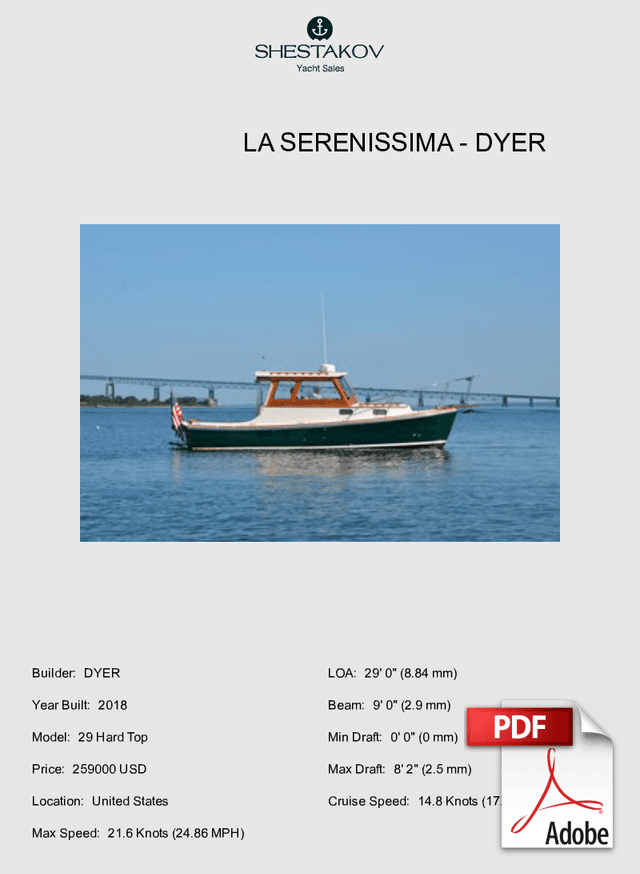 LA SERENISSIMA - 29 Hard Top - 2018