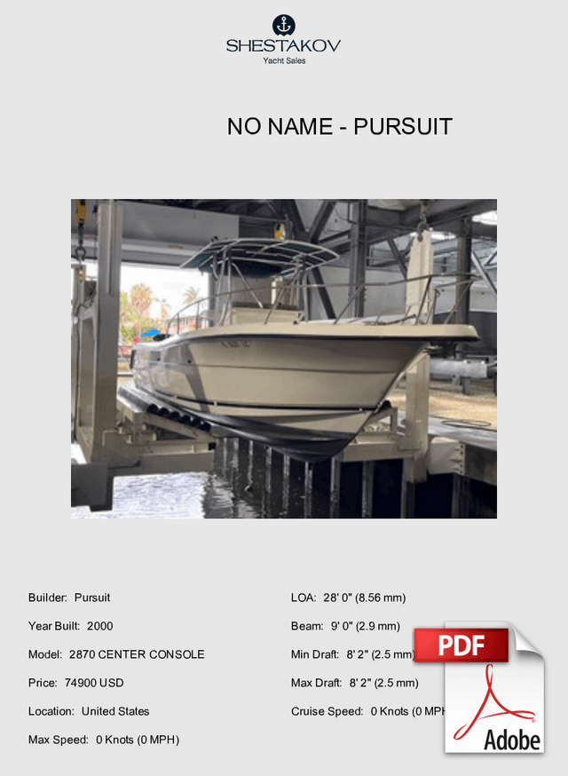 NO NAME - 2870 CENTER CONSOLE - 2000