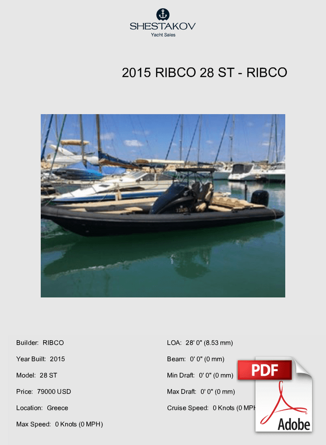 2015 Ribco 28 ST - 28 ST - 2015