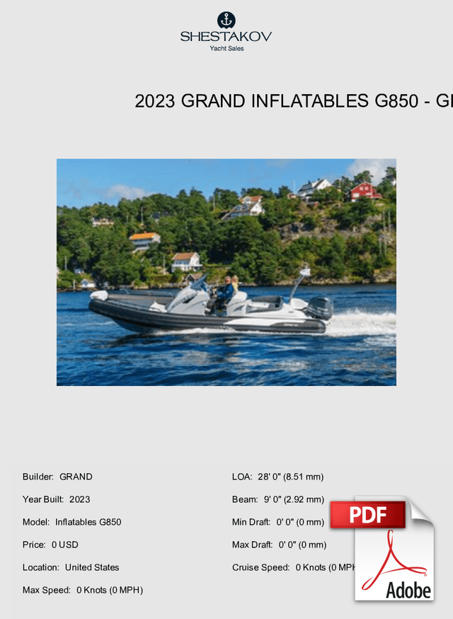 2023 Grand Inflatables G850 - Inflatables G850 - 2023