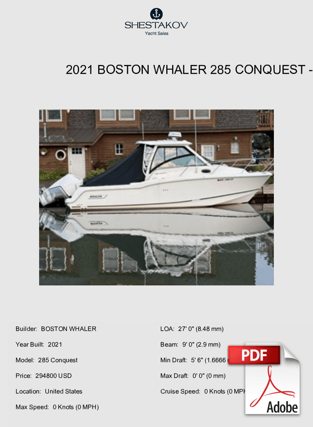 2021 Boston Whaler 285 Conquest - 285 Conquest - 2021