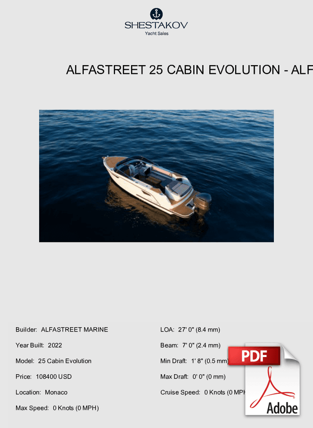 Alfastreet 25 Cabin Evolution - 25 Cabin Evolution - 2022