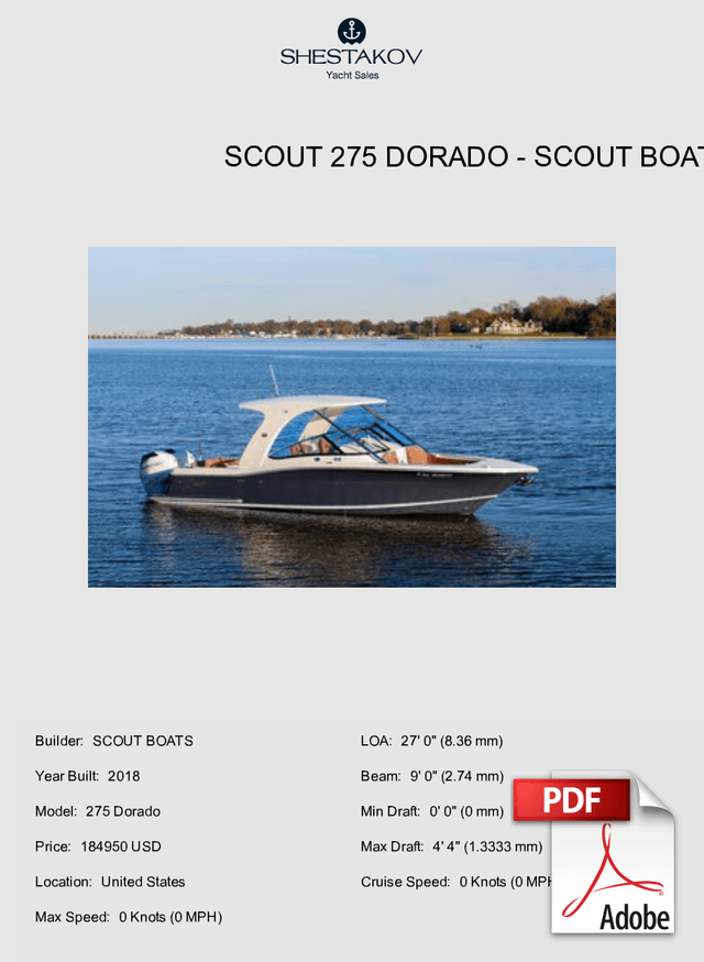 SCOUT 275 DORADO - 275 Dorado - 2018