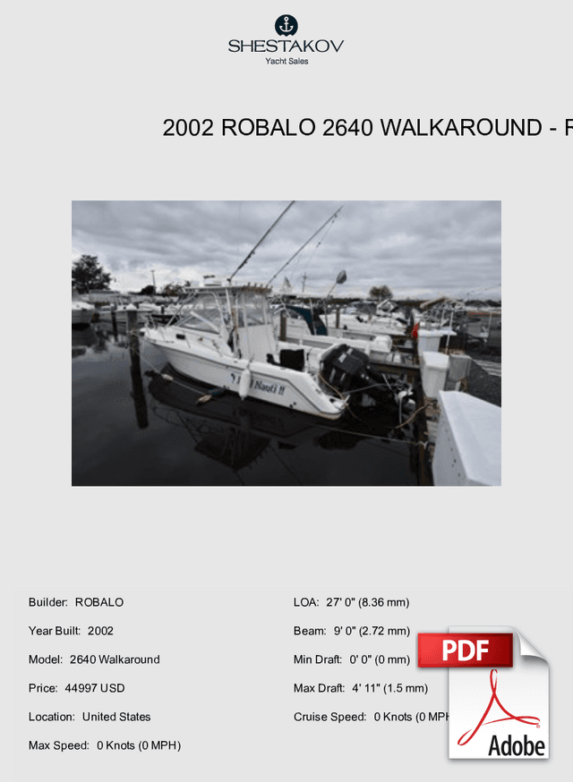 2002 Robalo 2640 Walkaround - 2640 Walkaround - 2002