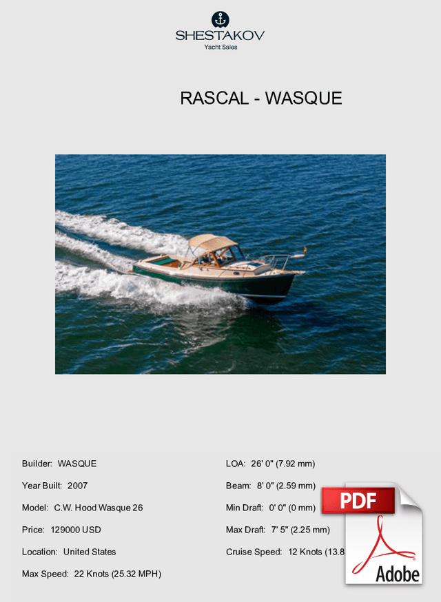 RASCAL - C.W. Hood Wasque 26 - 2007