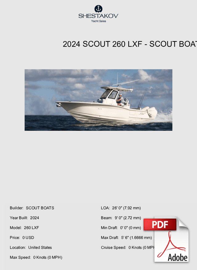 2024 Scout 260 LXF - 260 LXF - 2024