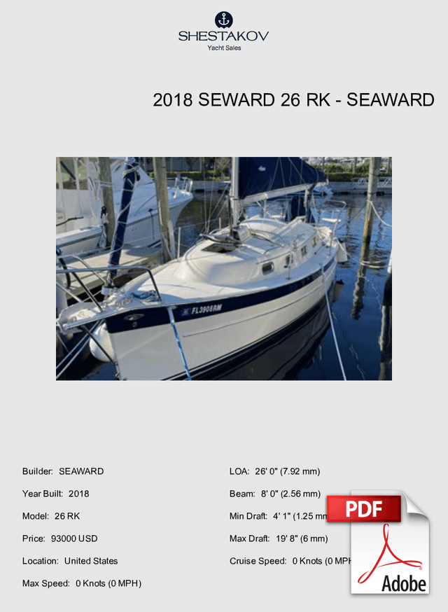 2018 Seward 26 RK - 26 RK - 2018