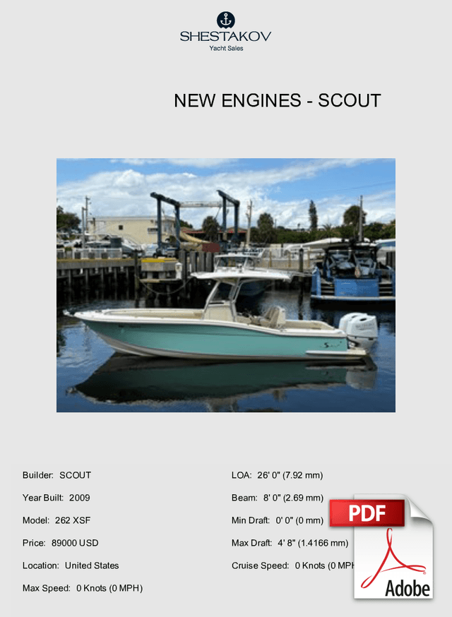 NEW ENGINES - 262 XSF - 2009