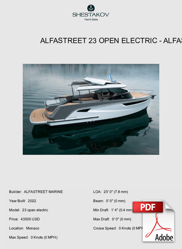 Alfastreet 23 open electric - 23 open electric - 2022