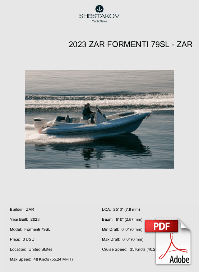 2023 Zar Formenti 79SL - Formenti 79SL - 2023