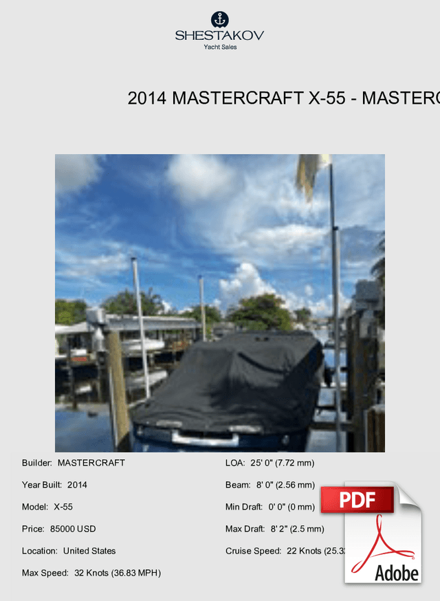 2014 MasterCraft X-55 - X-55 - 2014