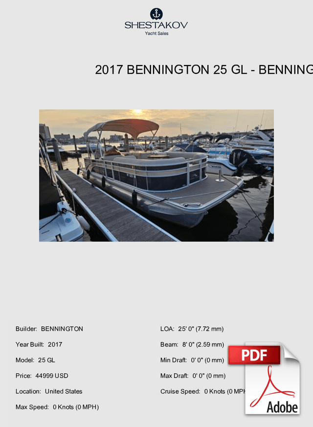 2017 Bennington 25 GL - 25 GL - 2017