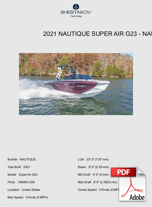 2021 Nautique Super Air G23 - Super Air G23 - 2021