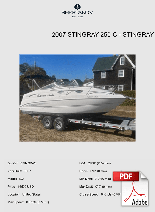 2007 STINGRAY 250 C - N/A - 2007