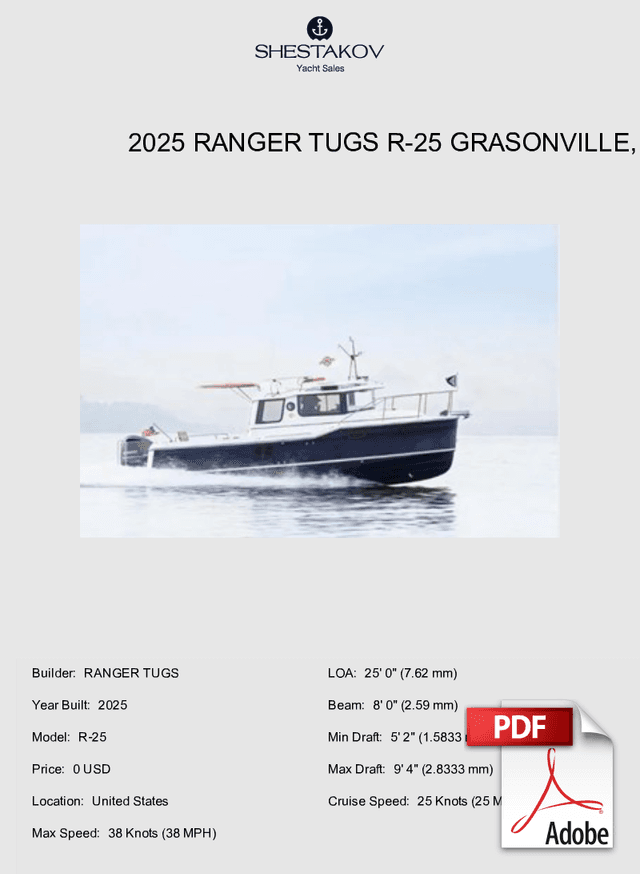 2025 Ranger Tugs R-25 Grasonville, MD - R-25 - 2025