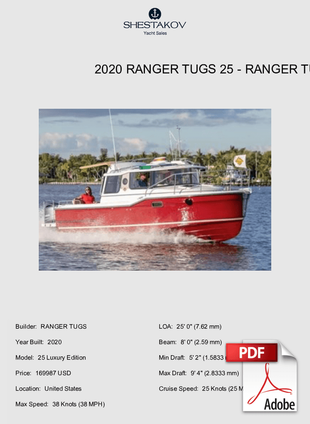 2020 Ranger Tugs 25 - 25 Luxury Edition - 2020