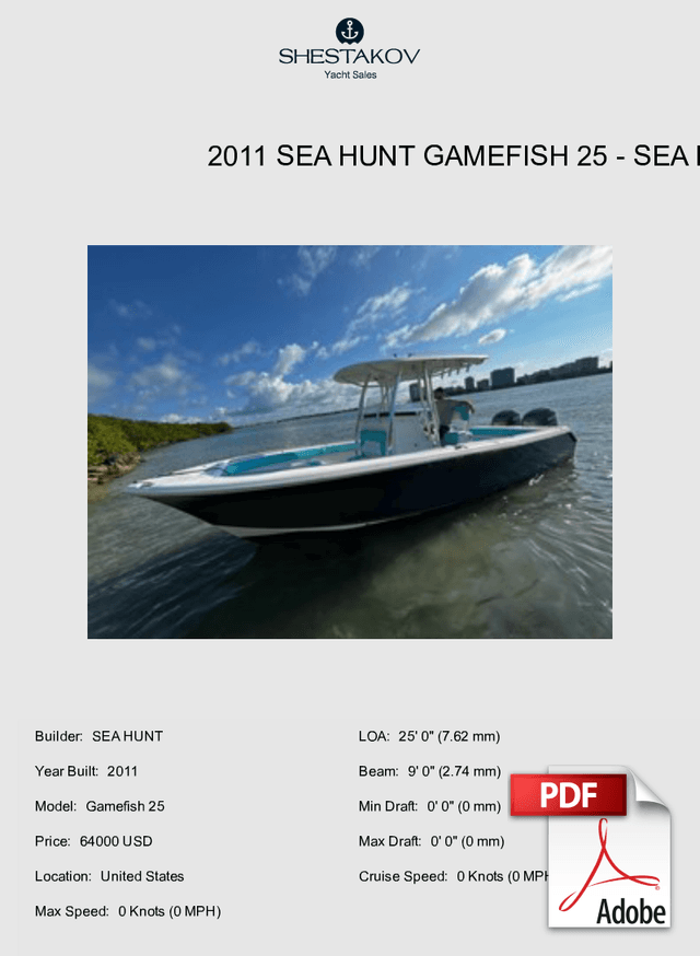 2011 Sea Hunt Gamefish 25 - Gamefish 25 - 2011