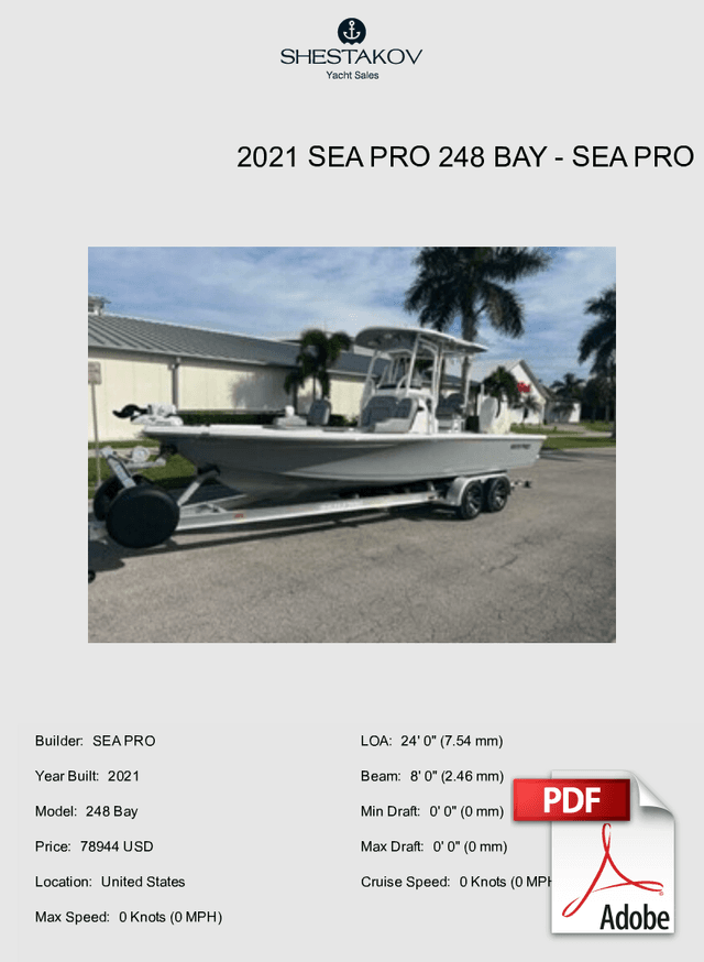 2021 Sea Pro 248 Bay - 248 Bay - 2021