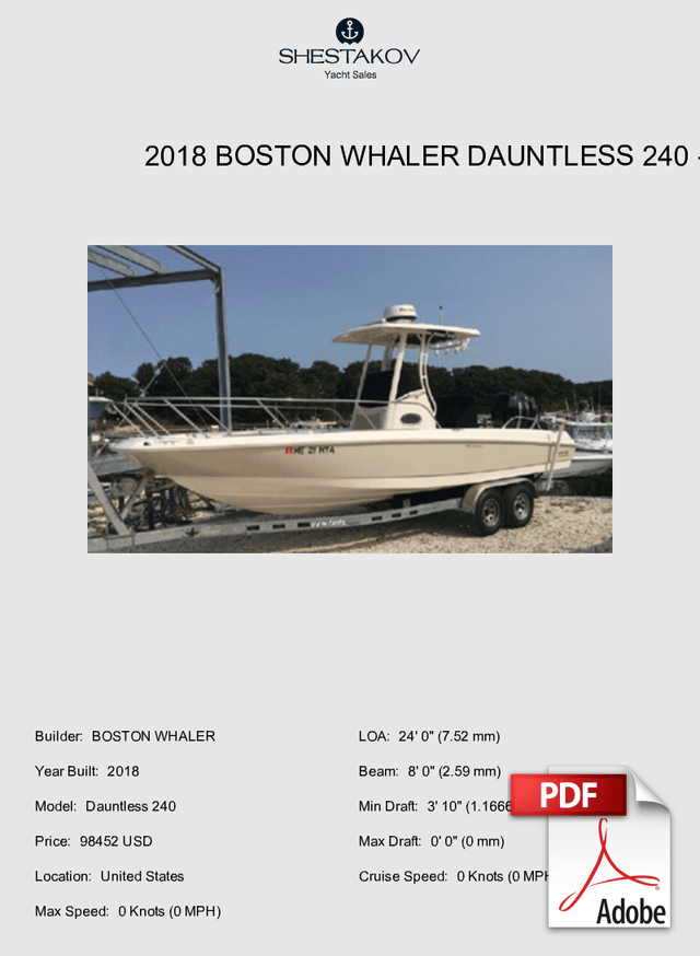 2018 Boston Whaler Dauntless 240 - Dauntless 240 - 2018