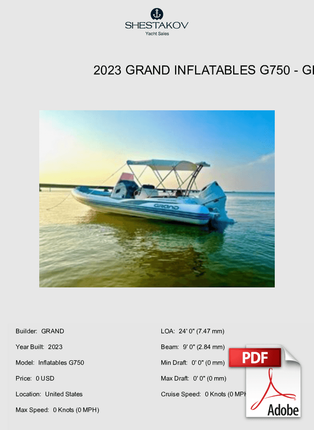 2023 Grand Inflatables G750 - Inflatables G750 - 2023