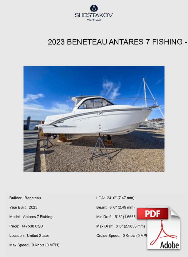 2023 Beneteau Antares 7 Fishing - Antares 7 Fishing - 2023