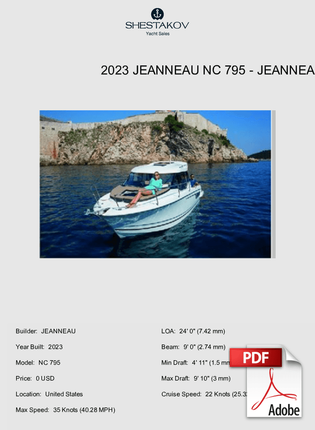 2023 Jeanneau NC 795 - NC 795 - 2023