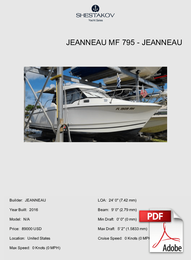 JEANNEAU MF 795 - N/A - 2016