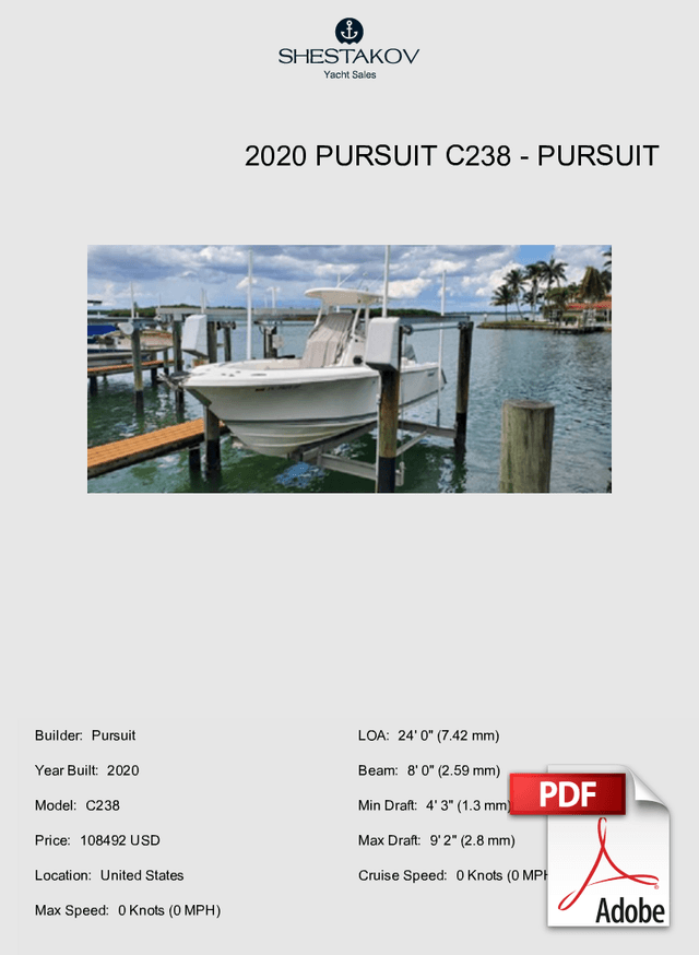 2020 Pursuit C238 - C238 - 2020