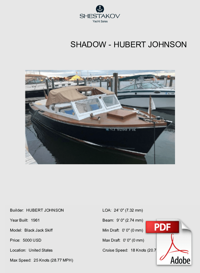 Shadow - Black Jack Skiff - 1961