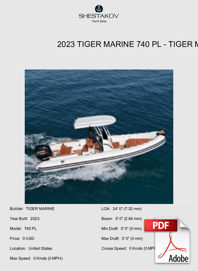 2023 TIger Marine 740 PL - 740 PL - 2023