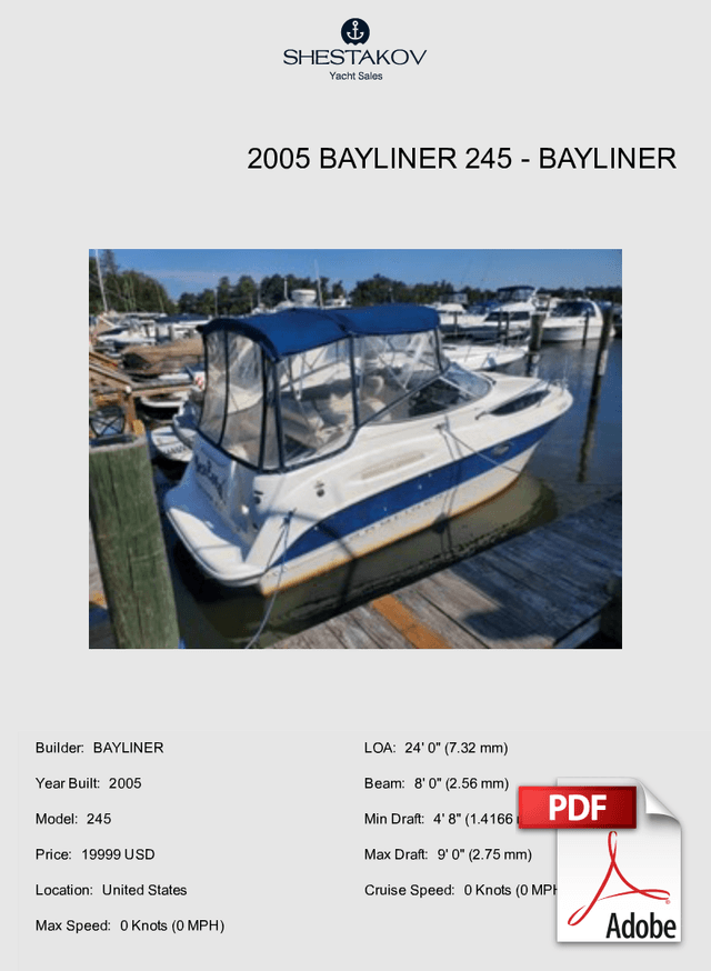 2005 Bayliner 245 - 245 - 2005