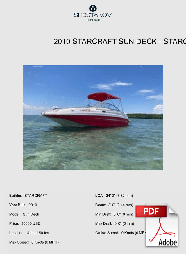 2010 Starcraft Sun Deck - Sun Deck - 2010