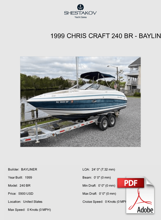 1999 Chris Craft 240 BR - 240 BR - 1999